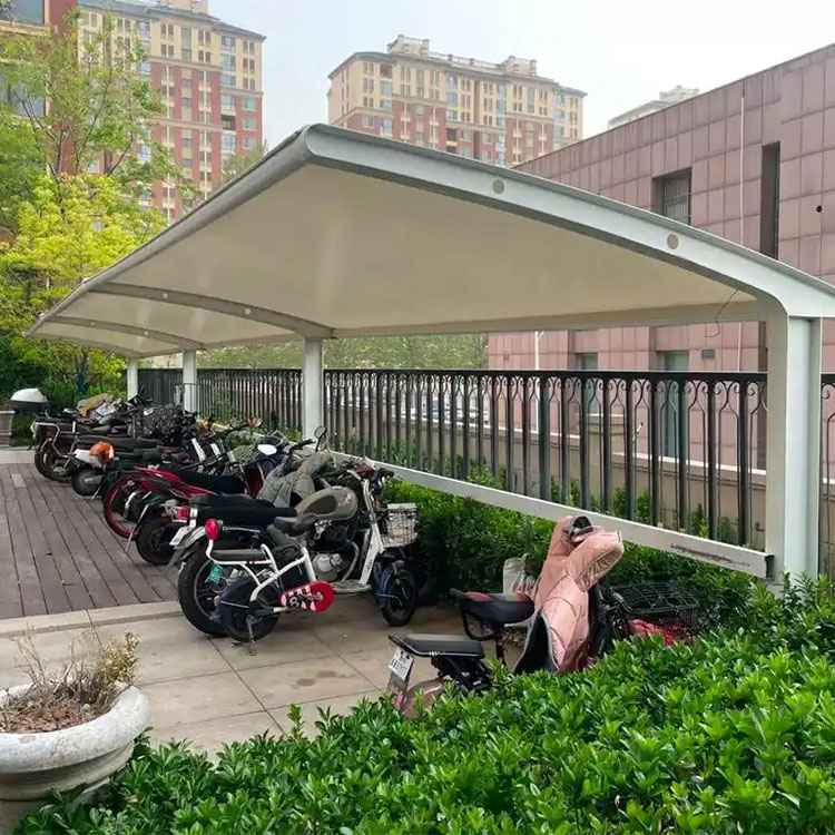 塔城市膜结构电动车棚